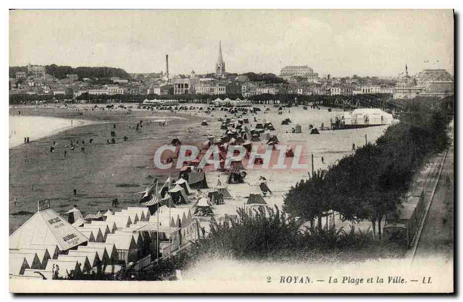 CPA Royan La Plage et la Ville