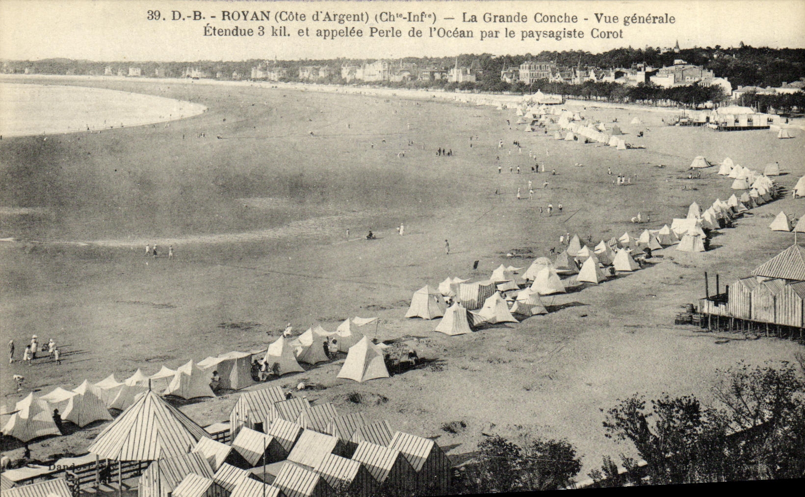 CPA Royan La Grande Conche Vue Generale