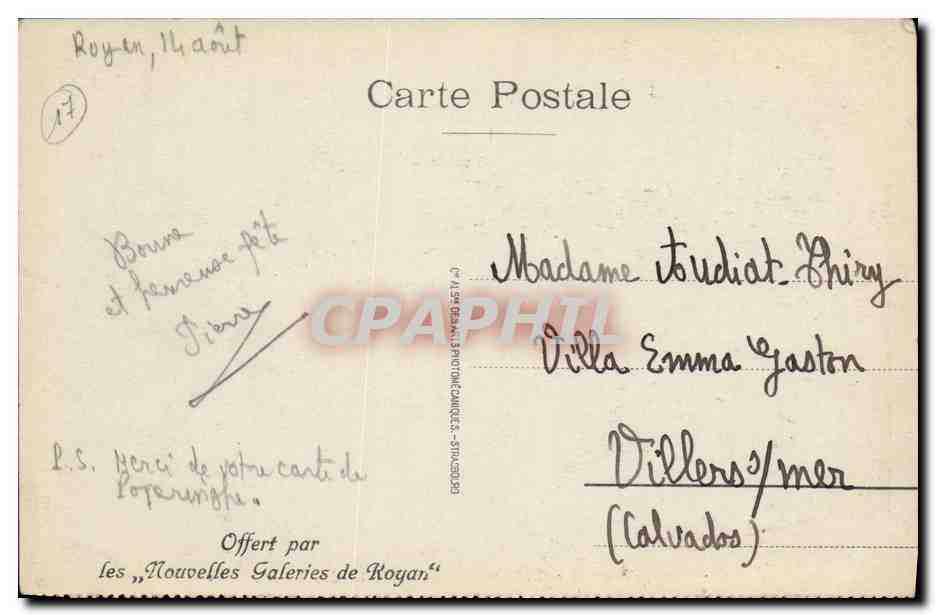 Royan - La Plage et le Port, vue prise de l'Hôtel des Autans — Reverso