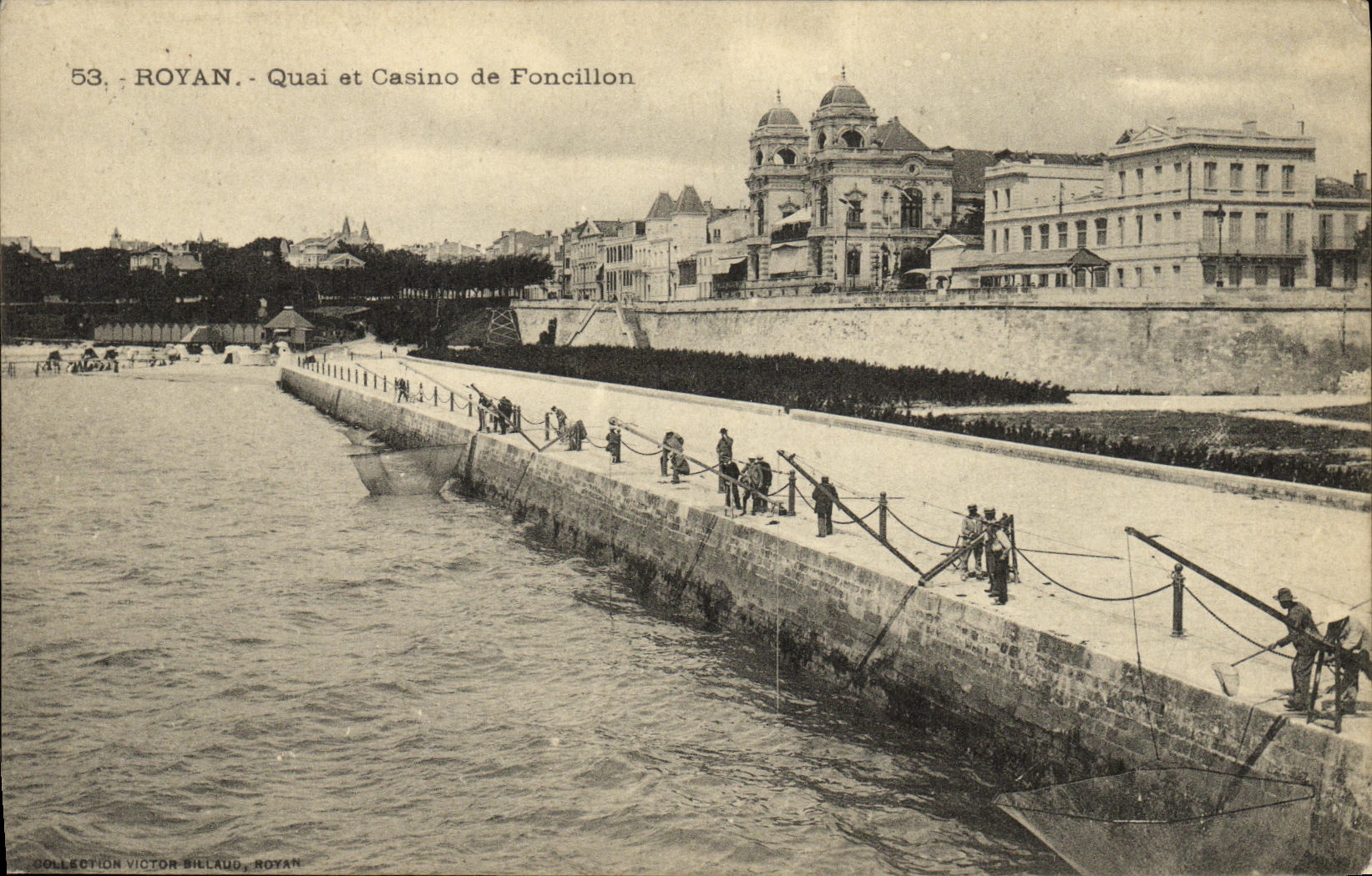 CPA Royan Quai et Casino de Foncillon Pecheurs