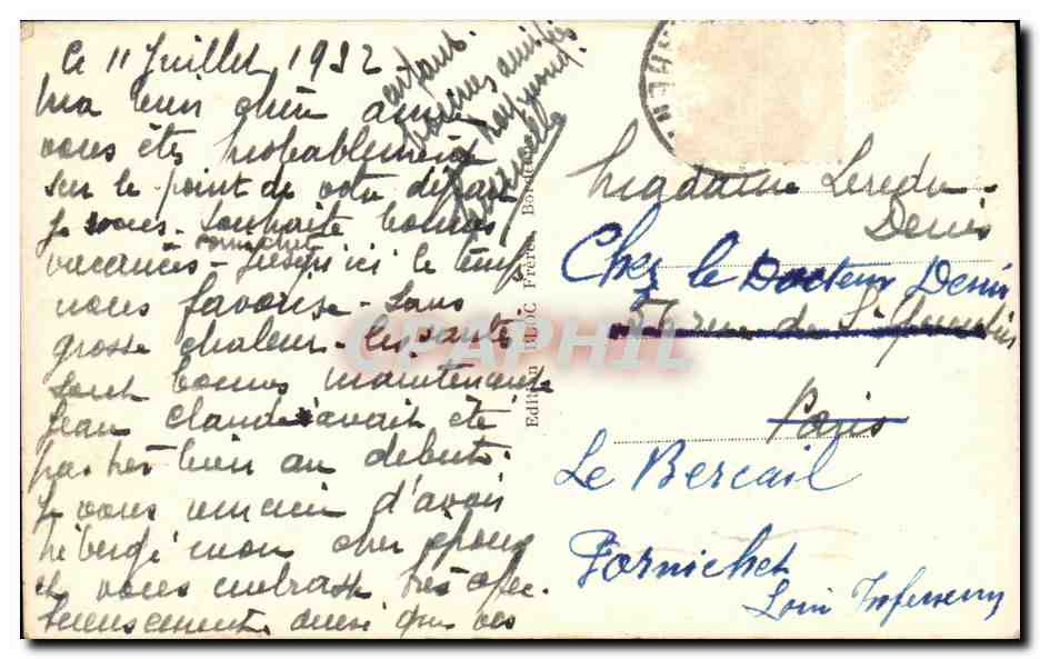 CPA Royan Le port Bateaux  — Rückseite