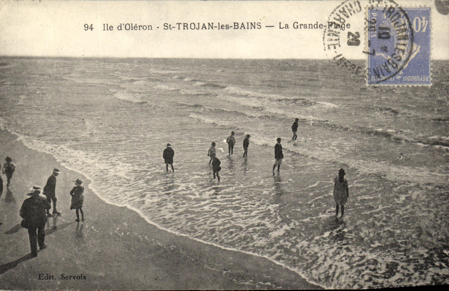 Ile d'Oléron - St-TROJAN-les-BAINS — La Grande-Plage — Edit. Servois