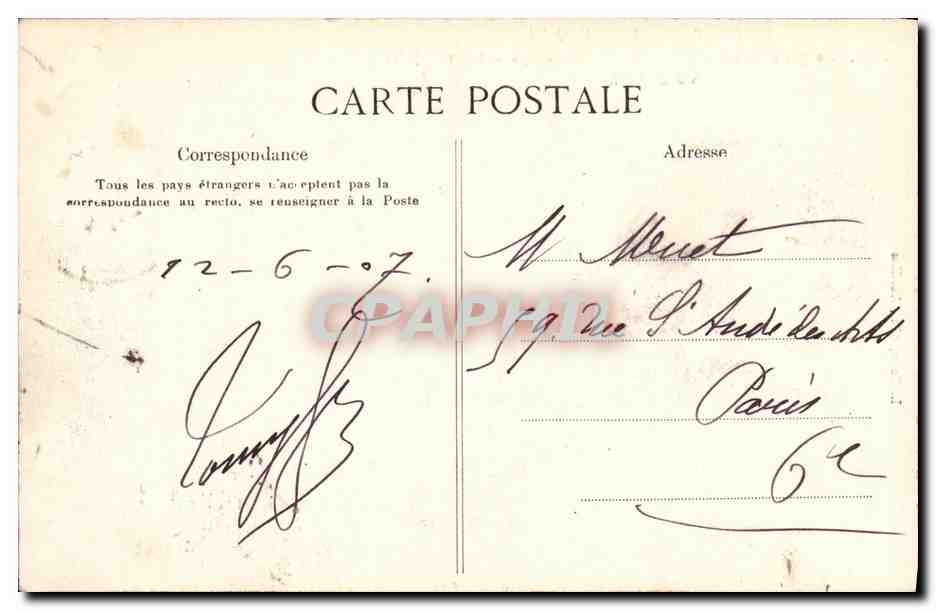 CPA Le Cantal Pont de Garabit Ligne de Neussargues a Marvejols vu de profil — Back