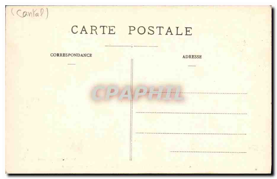 CPA Condat En Feniers Eglise de Sainte Blandine — Rückseite