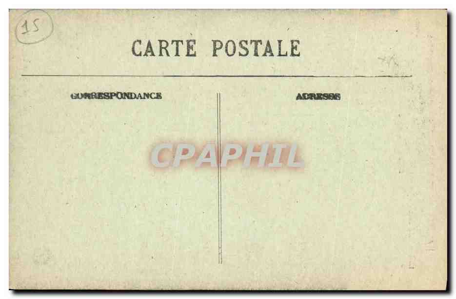 CPA Cantal Chateau de Comblat — Verso