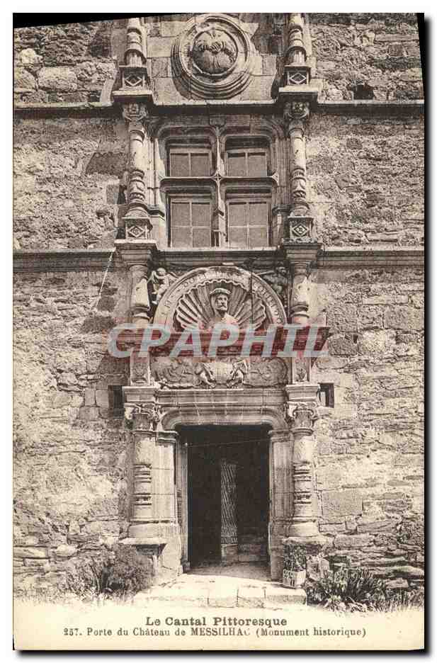 CPA Cheylade Pittoresque Porte du Chateau de Messilhac