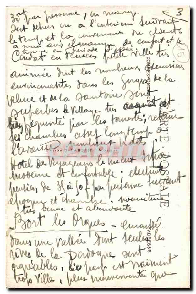 CPA Mandailles Vue Generale — Rückseite