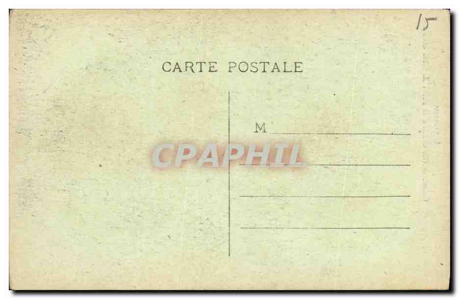 CPA L Auvergne Chateau de Pestel — Rückseite