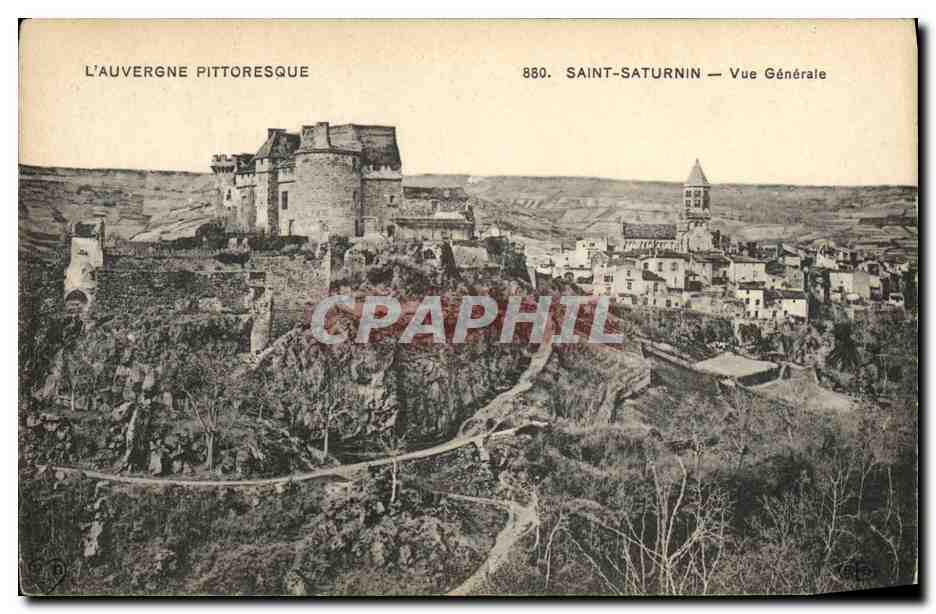 CPA L Auvergne Saint Saturnin Vue Generale
