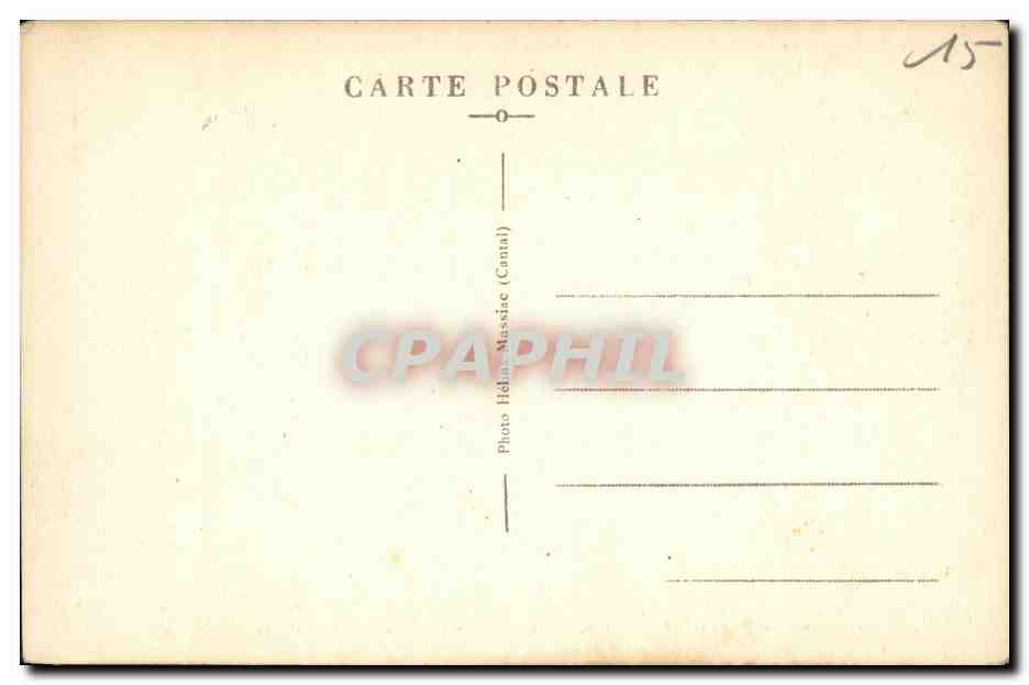 CPA Environs de Chaudes Aigues au Treboul Le Lac forme par le Grand Barrage de Sarrans — Rückseite