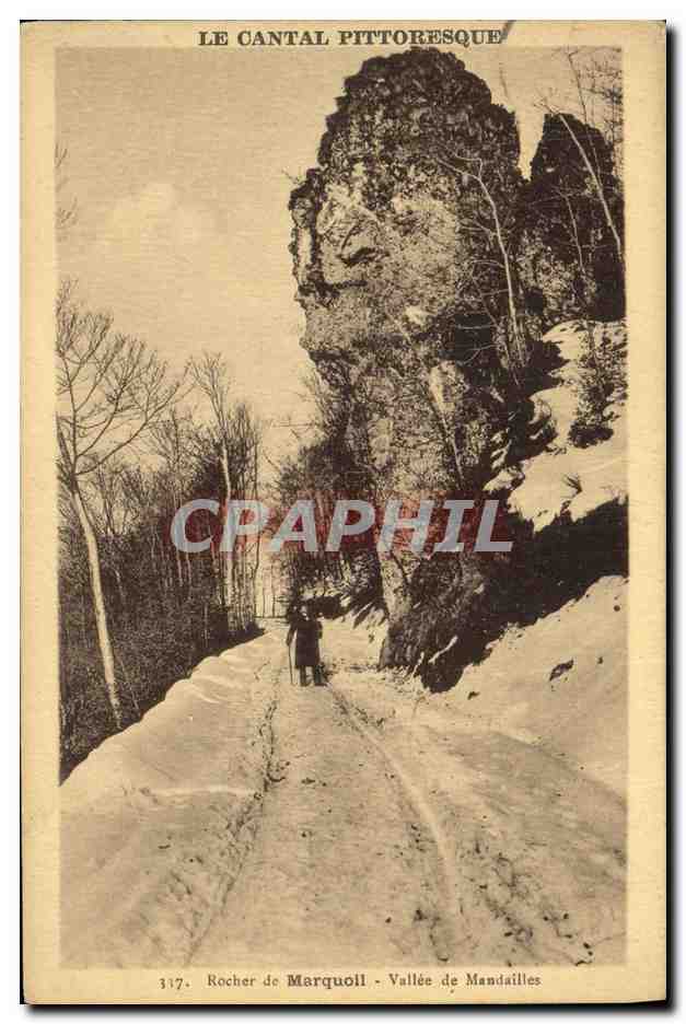 CPA Rocher de Marquoil Valle de Mandailles