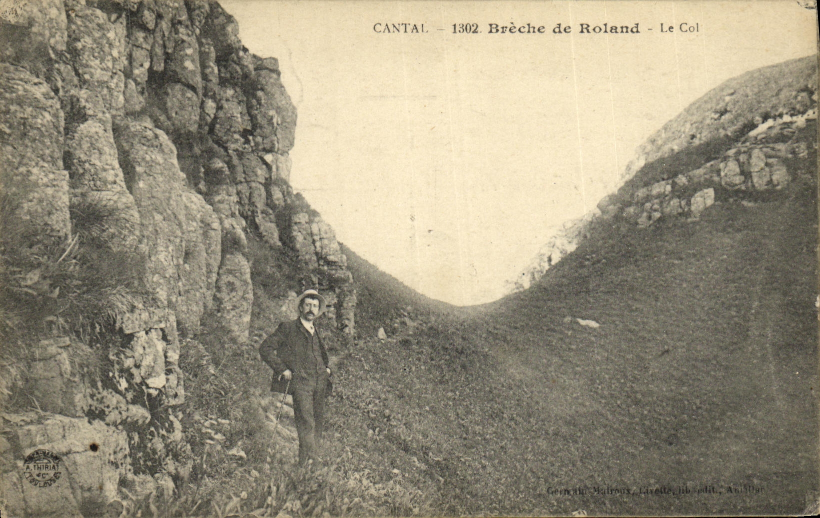 CPA Cantal Breche de Roland Le Col