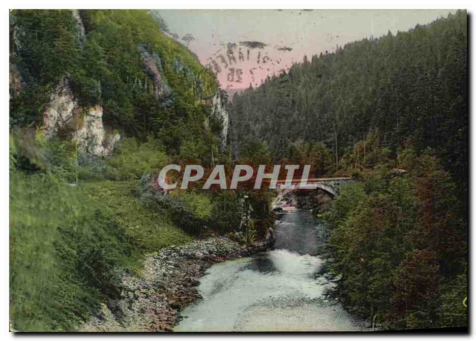 CPA Environs de Champs sur Tarentaine Le Pont des Faux Monnayeurs