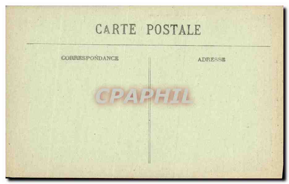 CPA Vic Sur Cere Masse de pierre volcanique — Rückseite