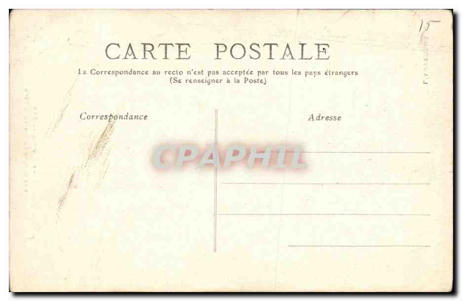 CPA Cantal Vic sur Cere Les Gorges du Pas de la Cere — Rückseite