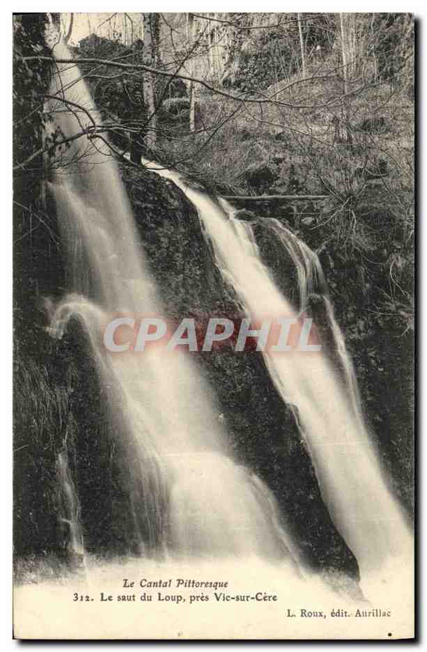 CPA Cantal Vic sur Cere Le saut du loup