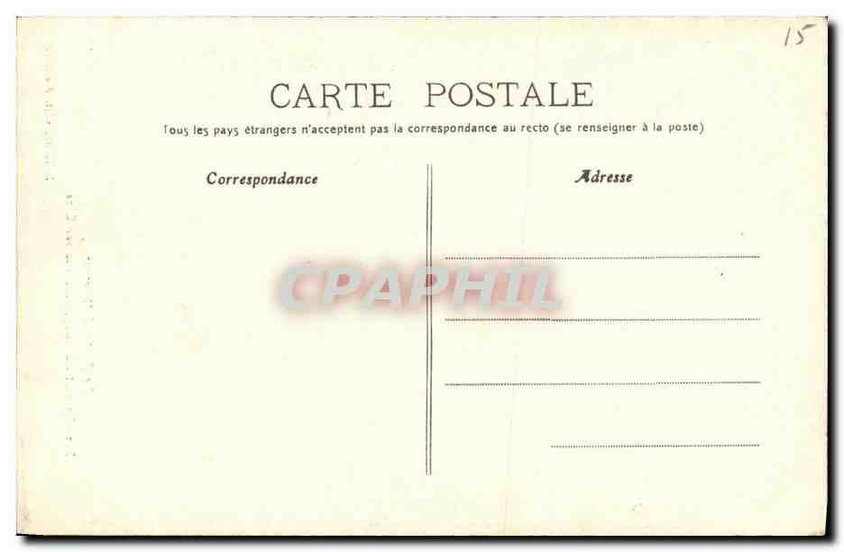 CPA Cantal Vic sur Cere Le saut du loup — Rückseite