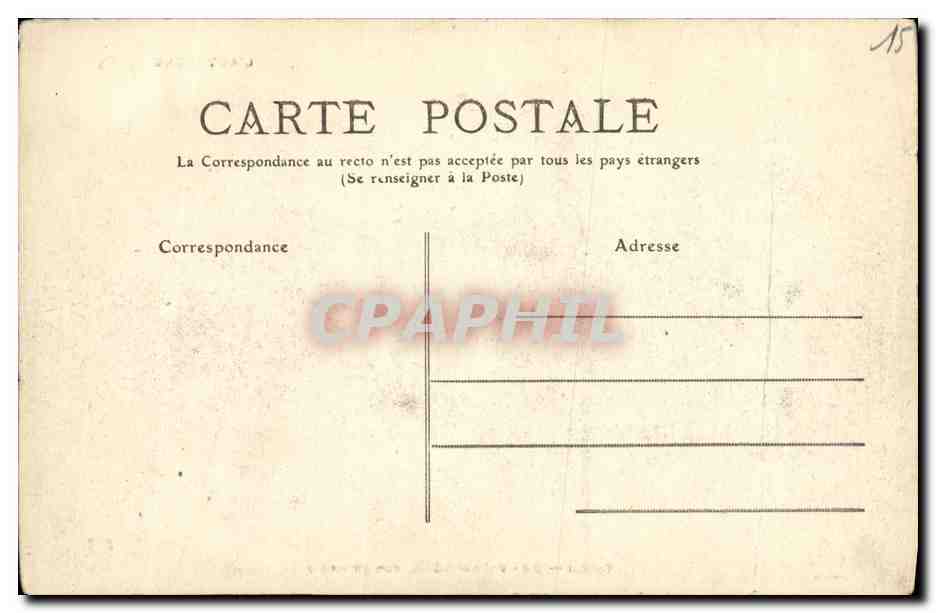 CPA Cantal Vic sur Cere Vue Generale — Verso