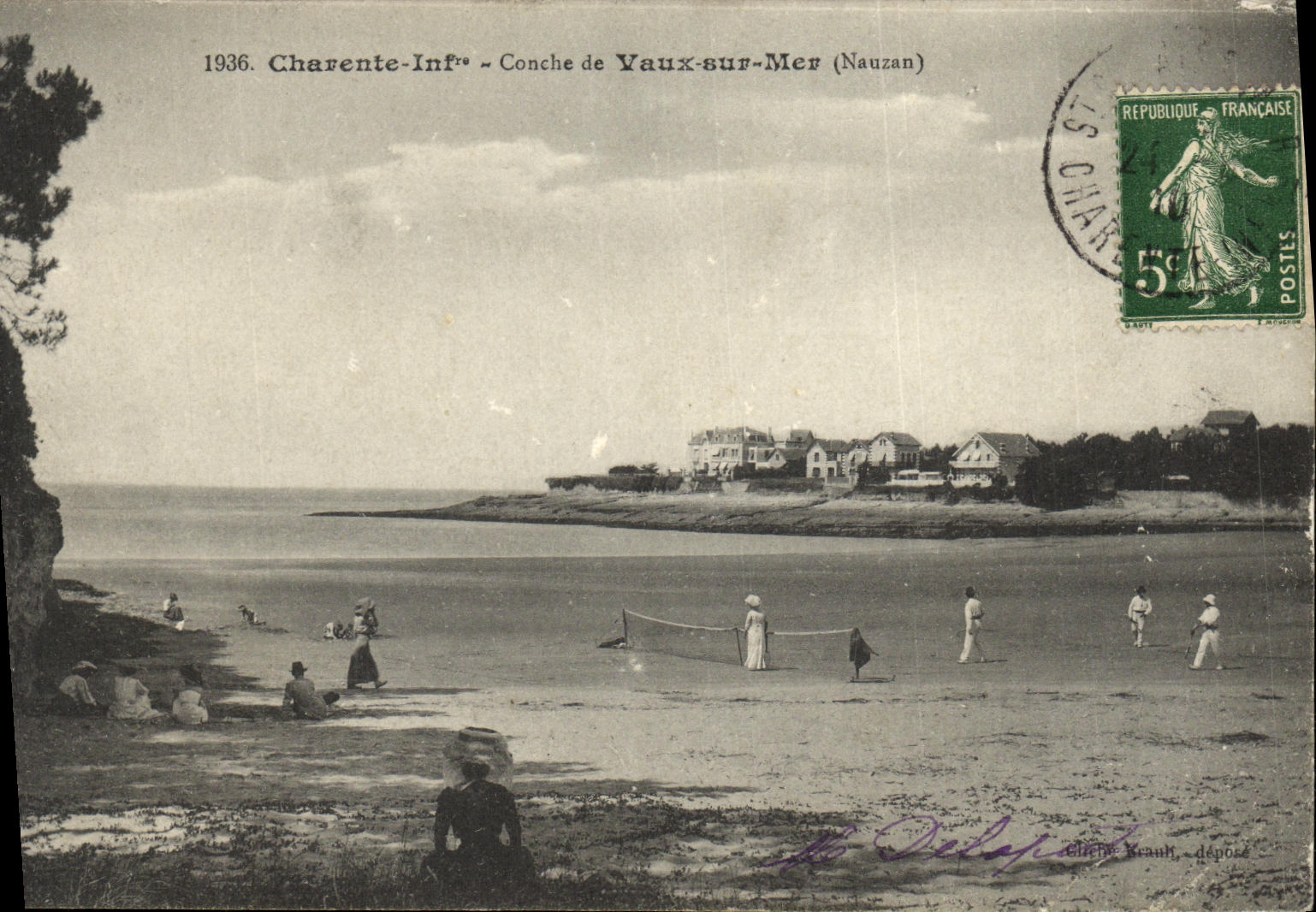 CPA Charente Inf Conche Vaux sur Mer Tennis