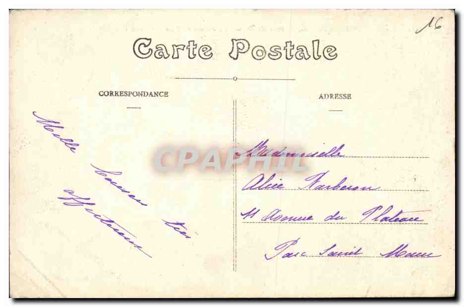 CPA Charente Inf Conche Vaux sur Mer Tennis — Rückseite