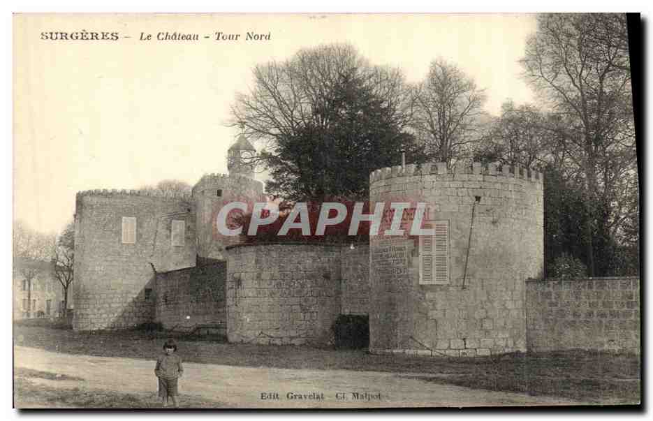 CPA Surgeres Le Chateau Tour Nord