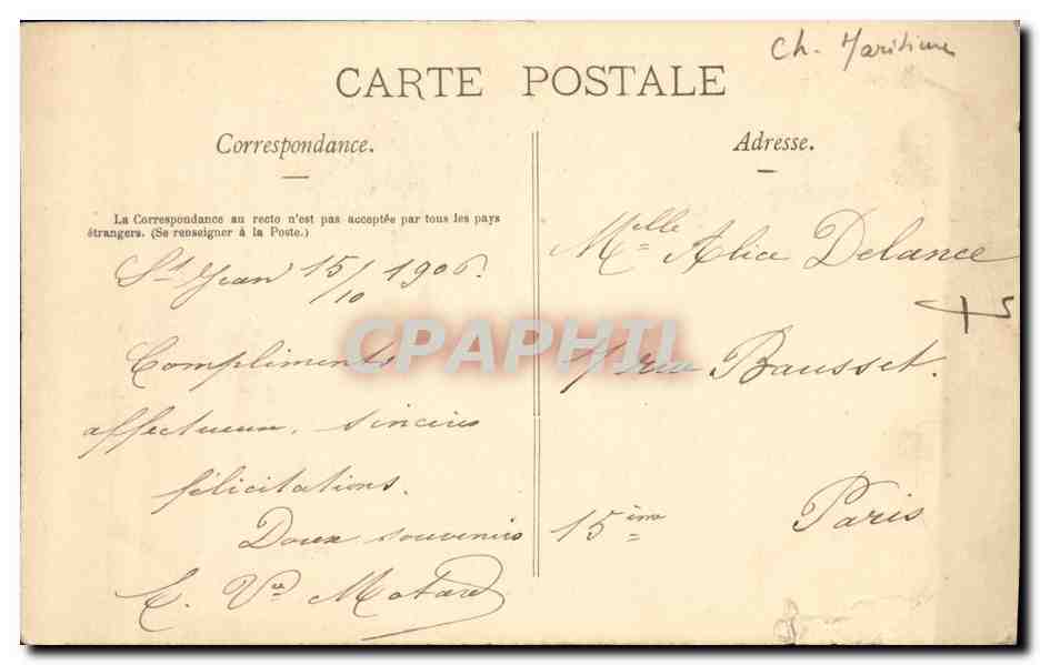 CPA Eglise Royale De Saint Jean D Angely — Back