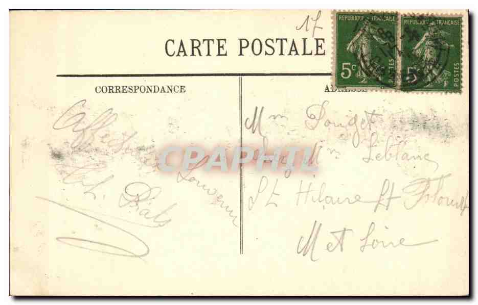 CPA Meschers Les Grottes et la Falaise — Back