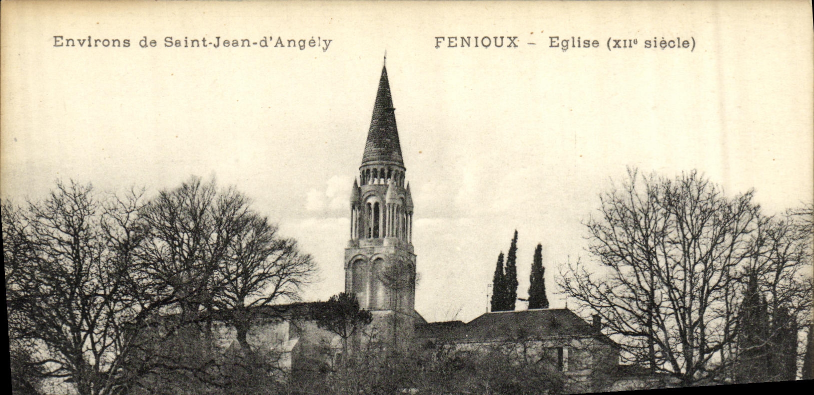 CPA Environs de Saint Jean d Angely Fenioux Eglise