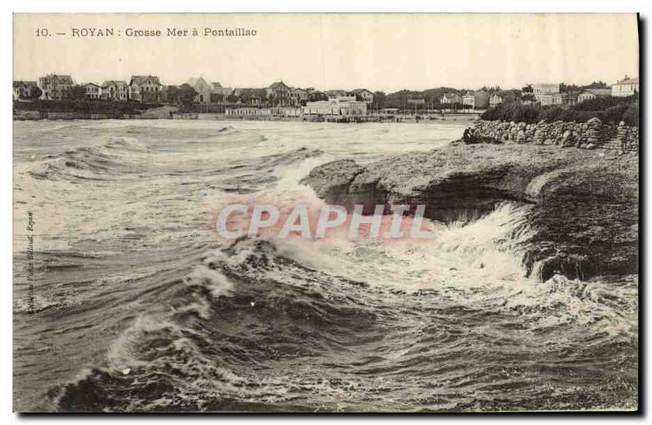 Royan : Grosse Mer à Pontaillac — Éditeur : Éditeur Régional Royan, n°10