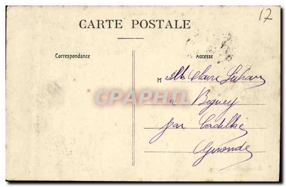CPA La Rochelle Sortie du Port Bateaux de Peche — Verso