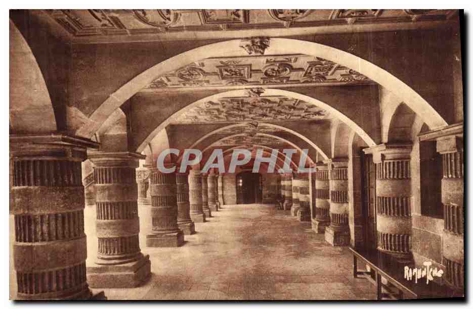 CPA La Rochelle Hotel de ville Plafond de la galerie 