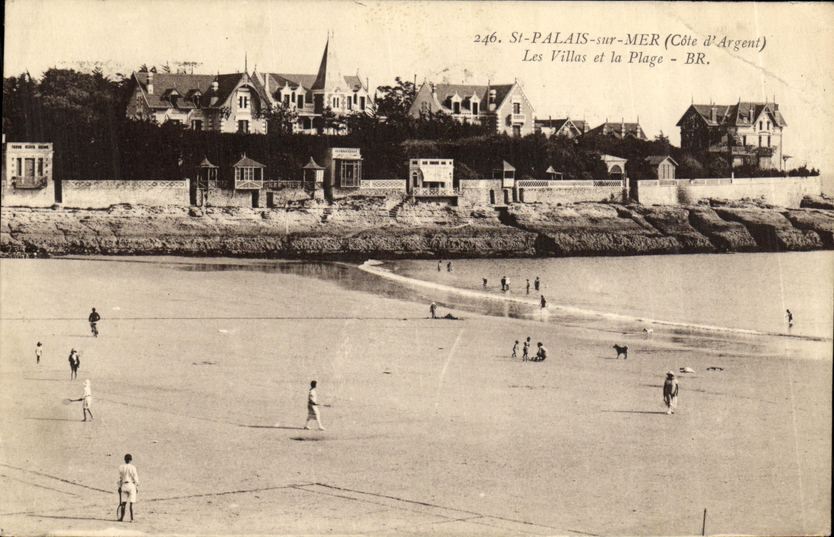 CPA Saint Palais sur Mer Les Villas et la Plage Tennis