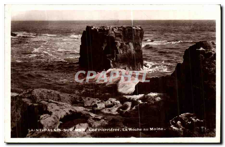CPA Saint Palais sur Mer La roche au moine 
