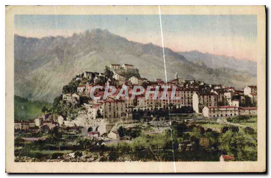 CPA Corte Vue generale Corse Corsica
