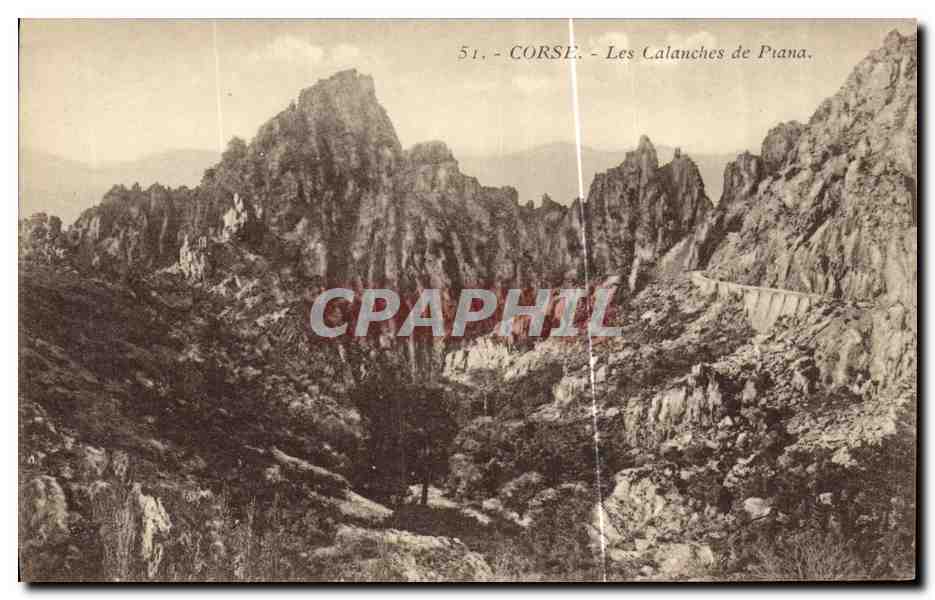 Corse - Les Calanches de Piana — Photo A. T. S. Ajaccio (Corse) — n° 51