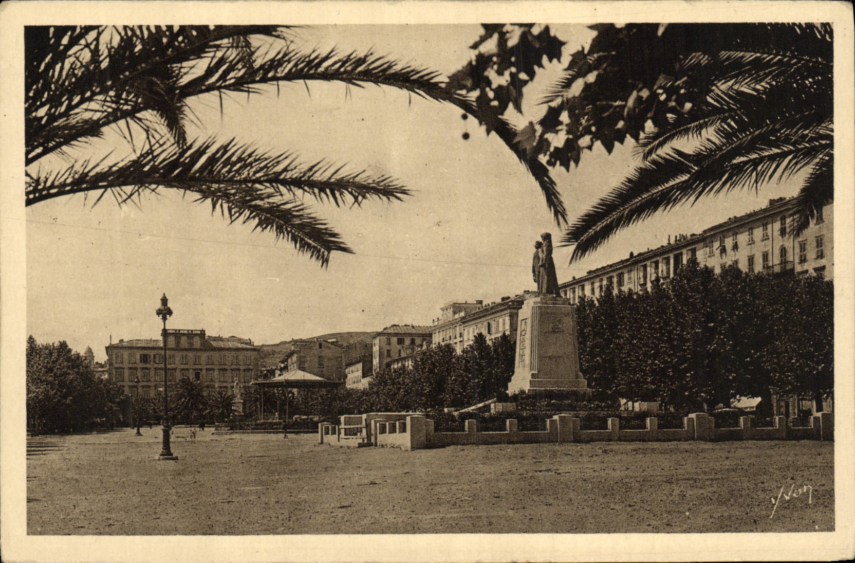 CPA La Corse Ile de Beaute Bastia Place St Nicolas