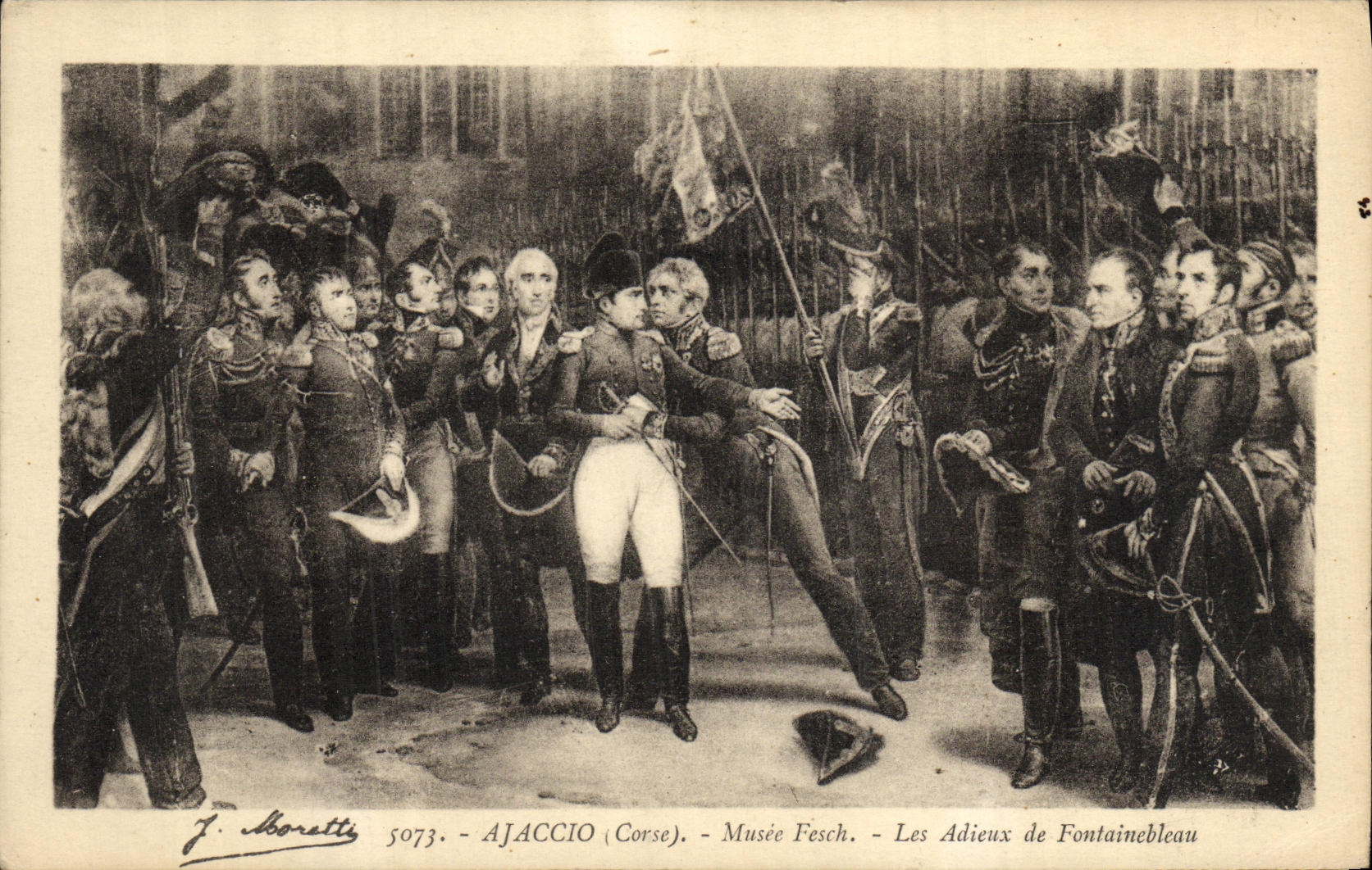 Les Adieux de Fontainebleau — Ajaccio (Corse) — Musée Fesch — J. Moretti 5073