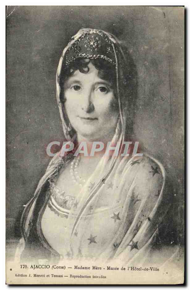 CPA Ajaccio Madame Mere Musee de l Hotel de Ville Napoleon 