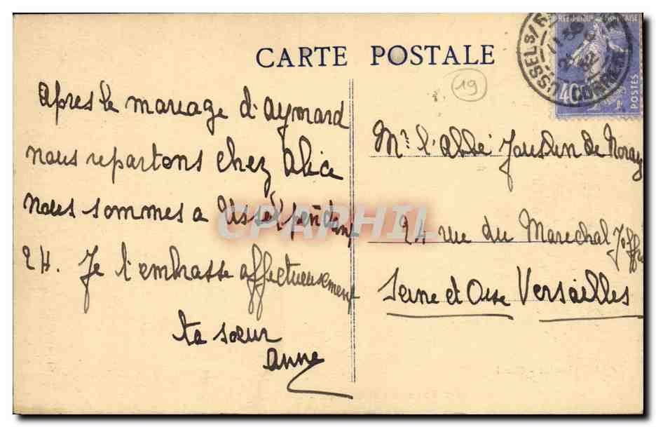CPA La Correze lllustree Ussel L Eglise — Rückseite