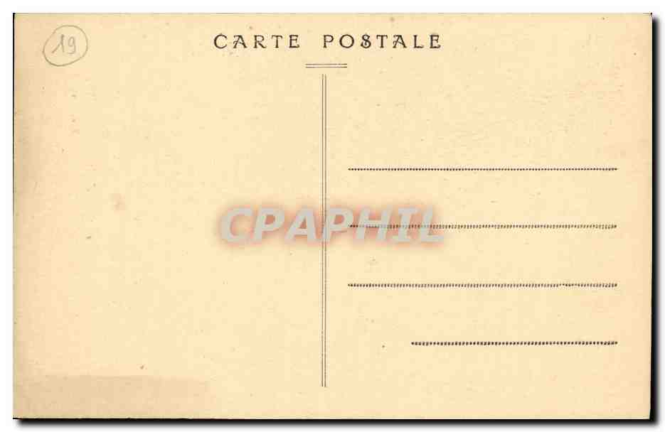 CPA Le Rocher de Servieres pres Egletons — Rückseite