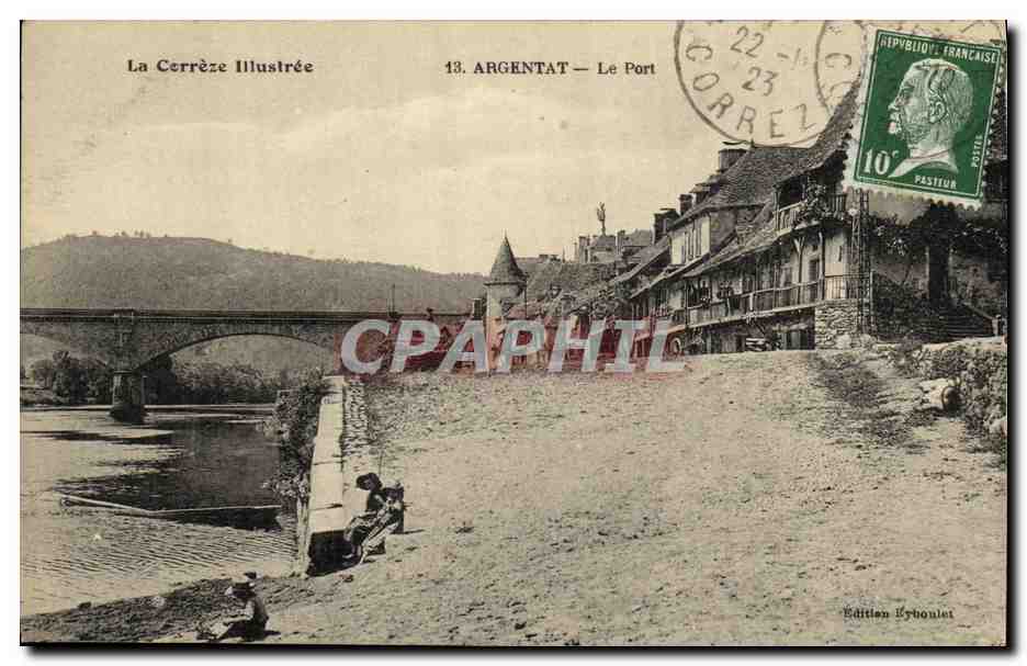 CPA Le Correze Illustree Argentat Le Port