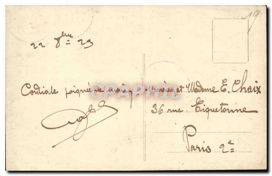 CPA Le Correze Illustree Argentat Le Port — Back