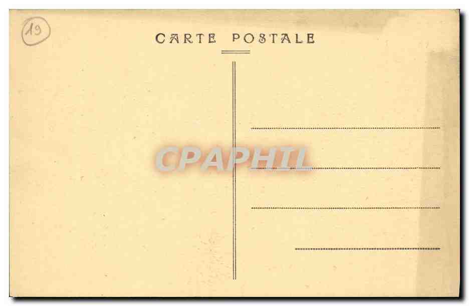 CPA Le Correze Illustree Chateau d Anglards pres Neuvic — Rückseite
