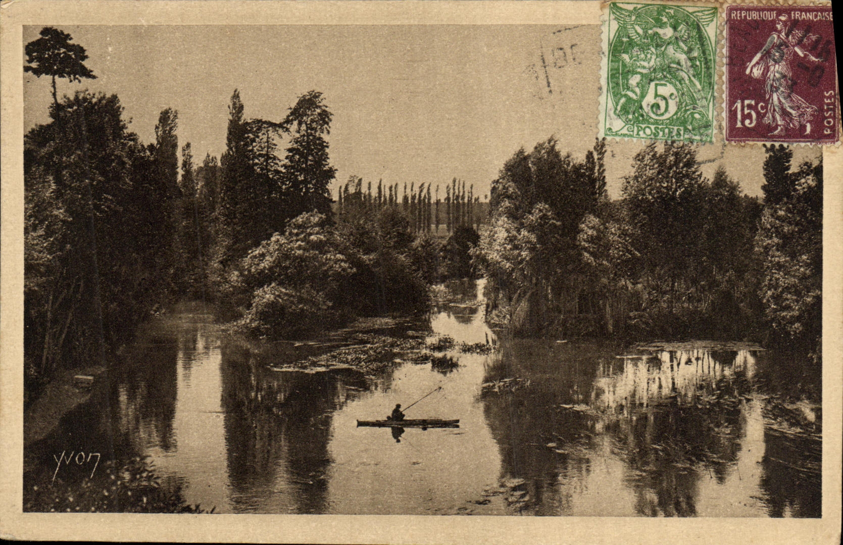 CPA La Region du Limousin La Dordogne Un joli coin pour taquiner le goujon 