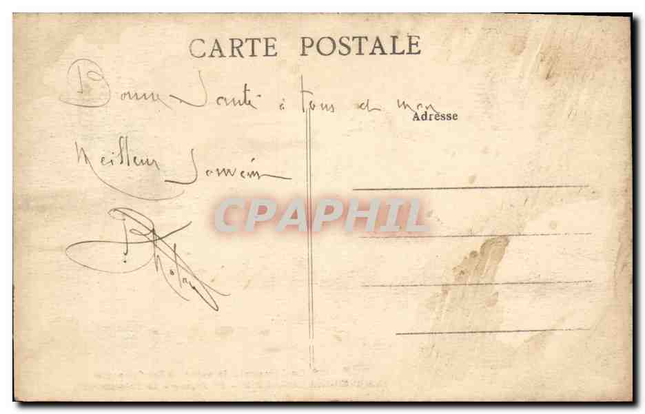 CPA Le Limousin lllustre Nos Campagnes La Bourree Limousine Figure La Presentation Folklore Accordeon  — Verso