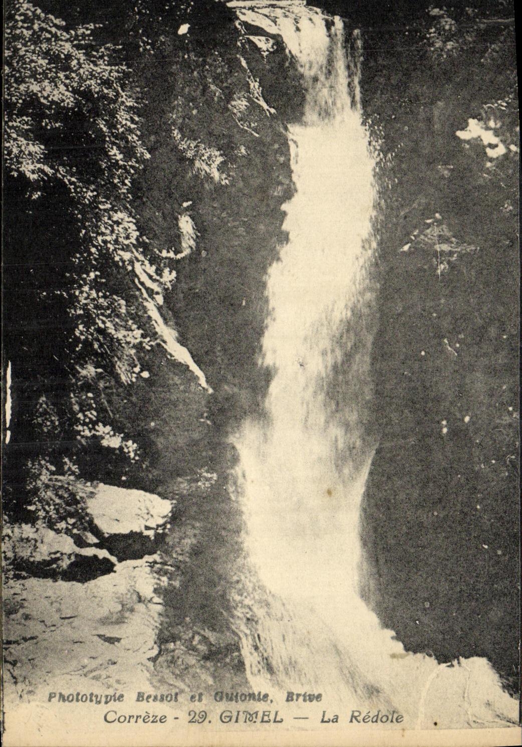 CPA Correze Cascades de Gimel La Redole