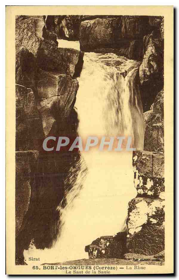 CPA Bort les Orgues La Rhue Le saut de la Saule