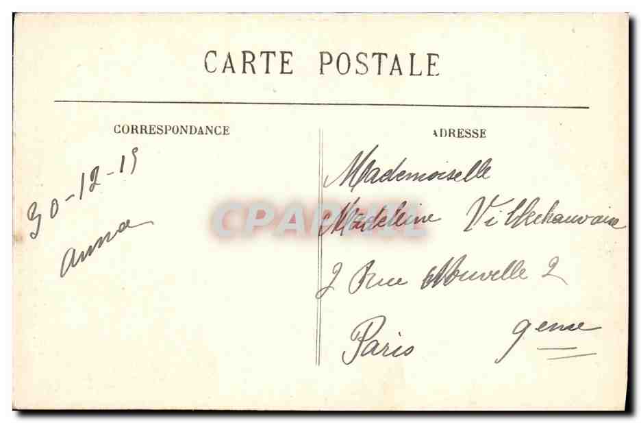 CPA Treignac La Saut de la Virolle — Rückseite