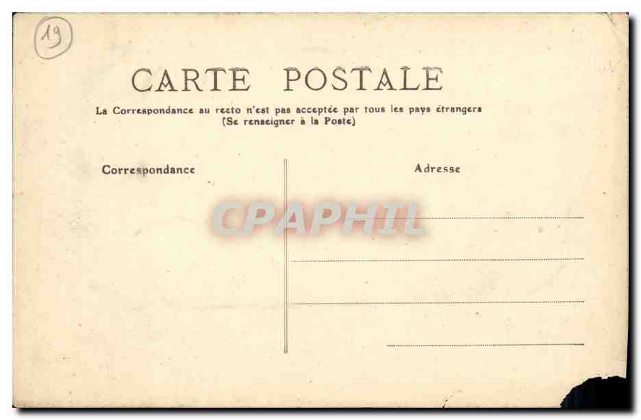 CPA Correze Uzerche Vue generale prise de Sainte Eulalie — Rückseite