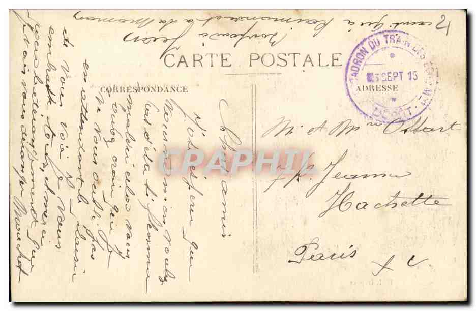 CPA Dijon L Hopital General — Rückseite